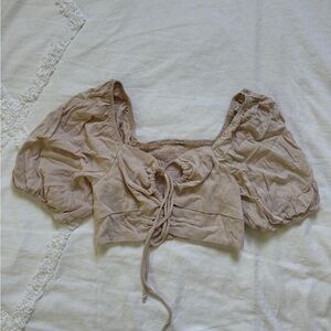 Beige Wild Fable Crop Top